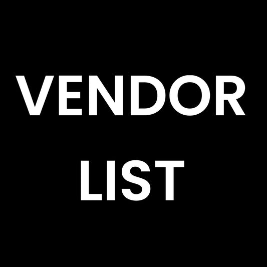 Vendor List